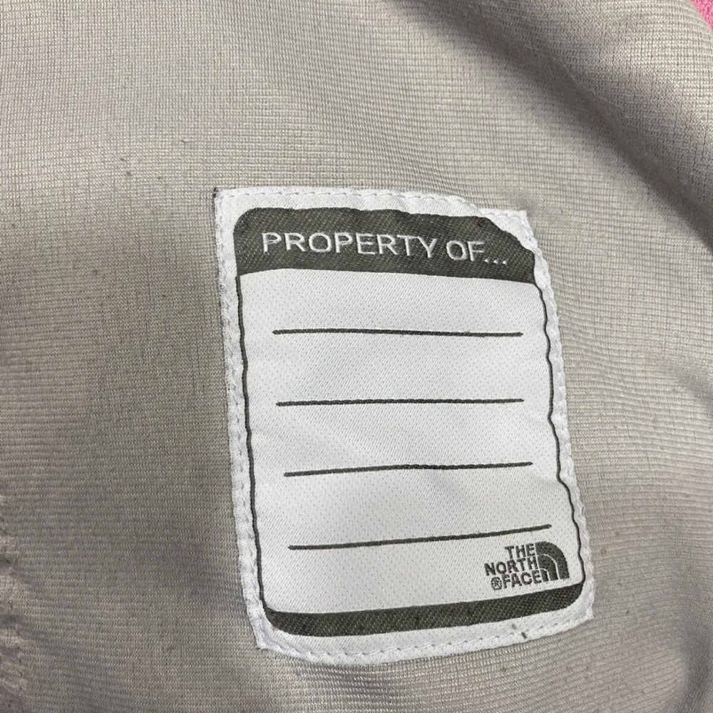 THE NORTH FACE Pink Gray Fleece Full Zip Long Sleeve Jacket Girls Youth Size XL - Picture 8 of 10